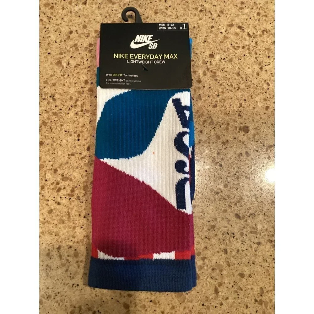 NIKE SB X parra USA olymplc federation kit men’s dri fit sock size: 8-12…